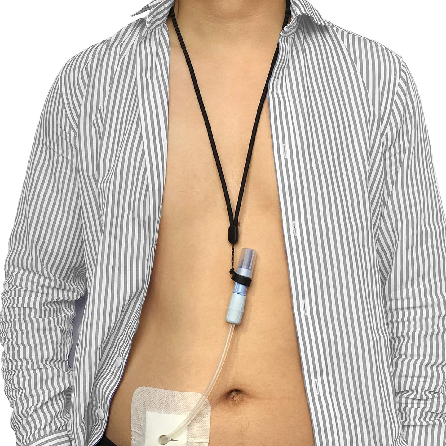 2PCS Peritoneal Dialysis Lanyard Transfer Set Holder Adjustable Neck Cord Secure