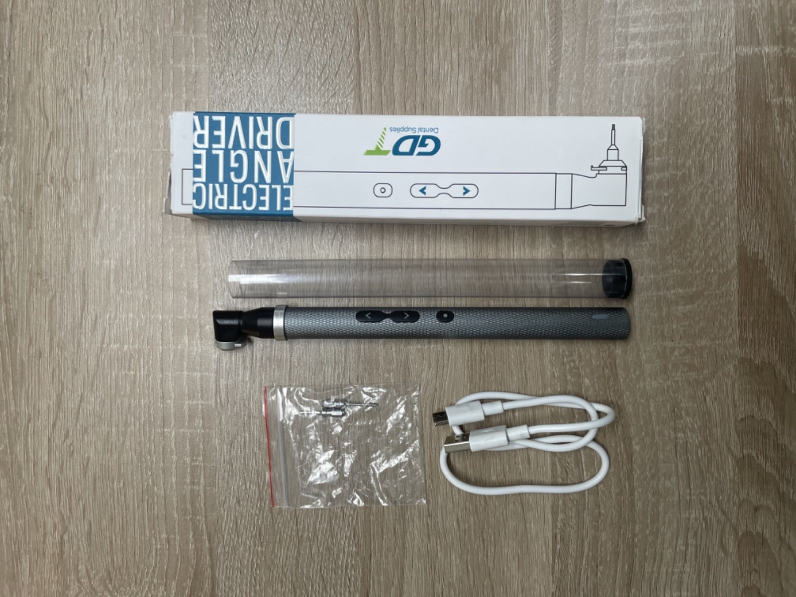 Dental Electric Angle Driver For 1.25mm Hex Adapter Head 178mm Stainless Steel