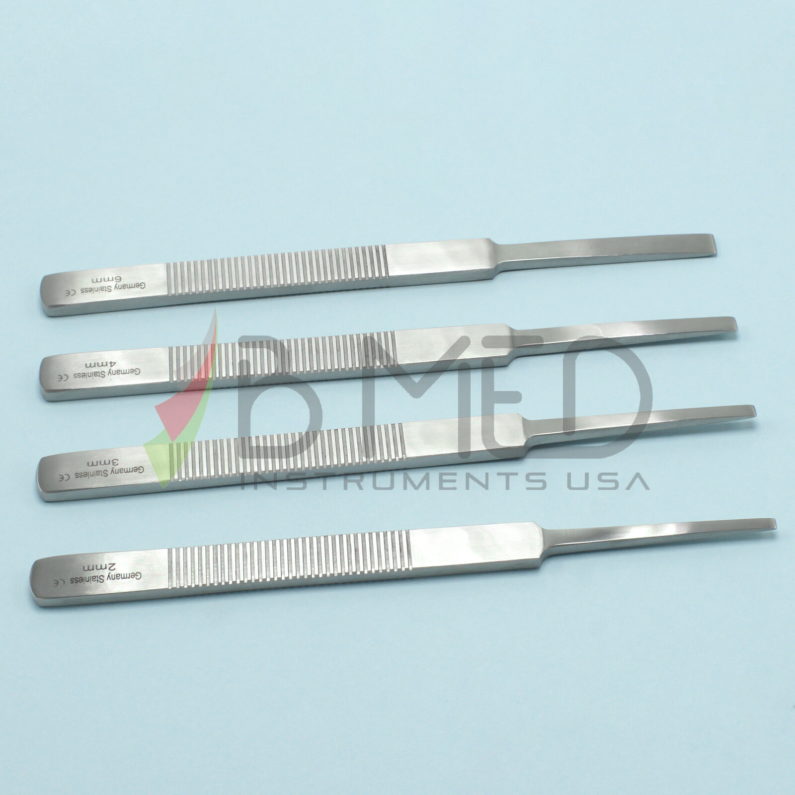 OR Grade Cerkes Micro Osteotomes Set 2mm 3mm 4mm 6mm Plastic Surgery Orthopedic