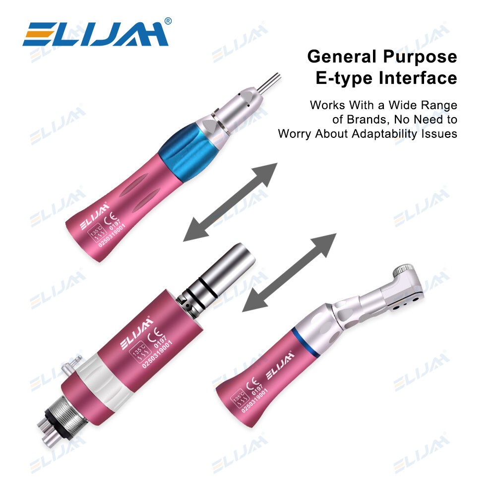 Dental High Speed/Slow Low Speed Handpiece Contra Angle Air Motor Sets 2/4 Holes