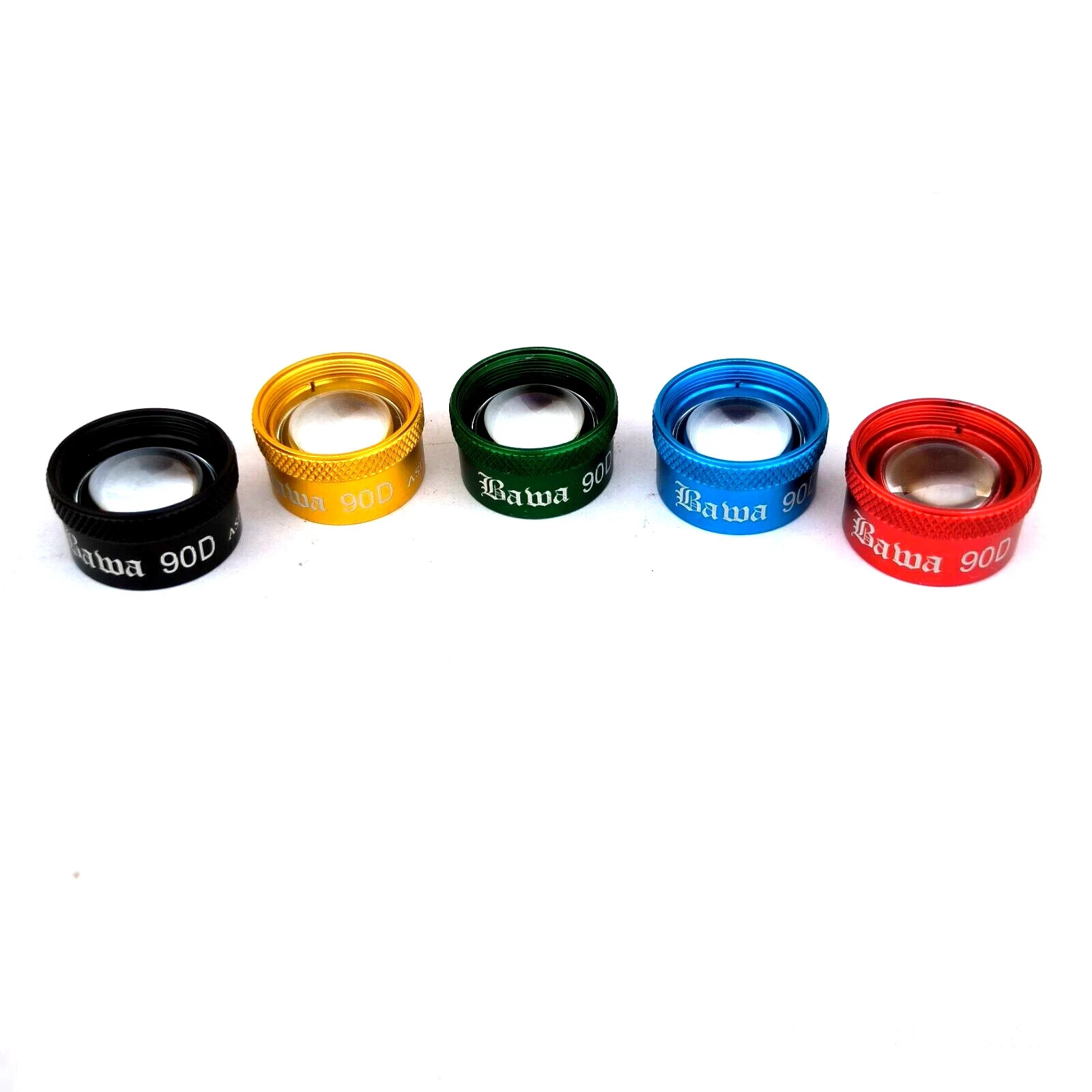 90D Double Aspheric Ophthalmic Fundus Lens Used Multicolor Lot Of 5PC