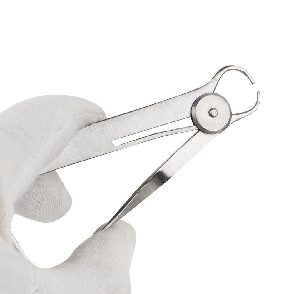 Dental Gauge Caliper Ruler Measuring Gauge Vernier Ruler Stainless Steel 0-100mm