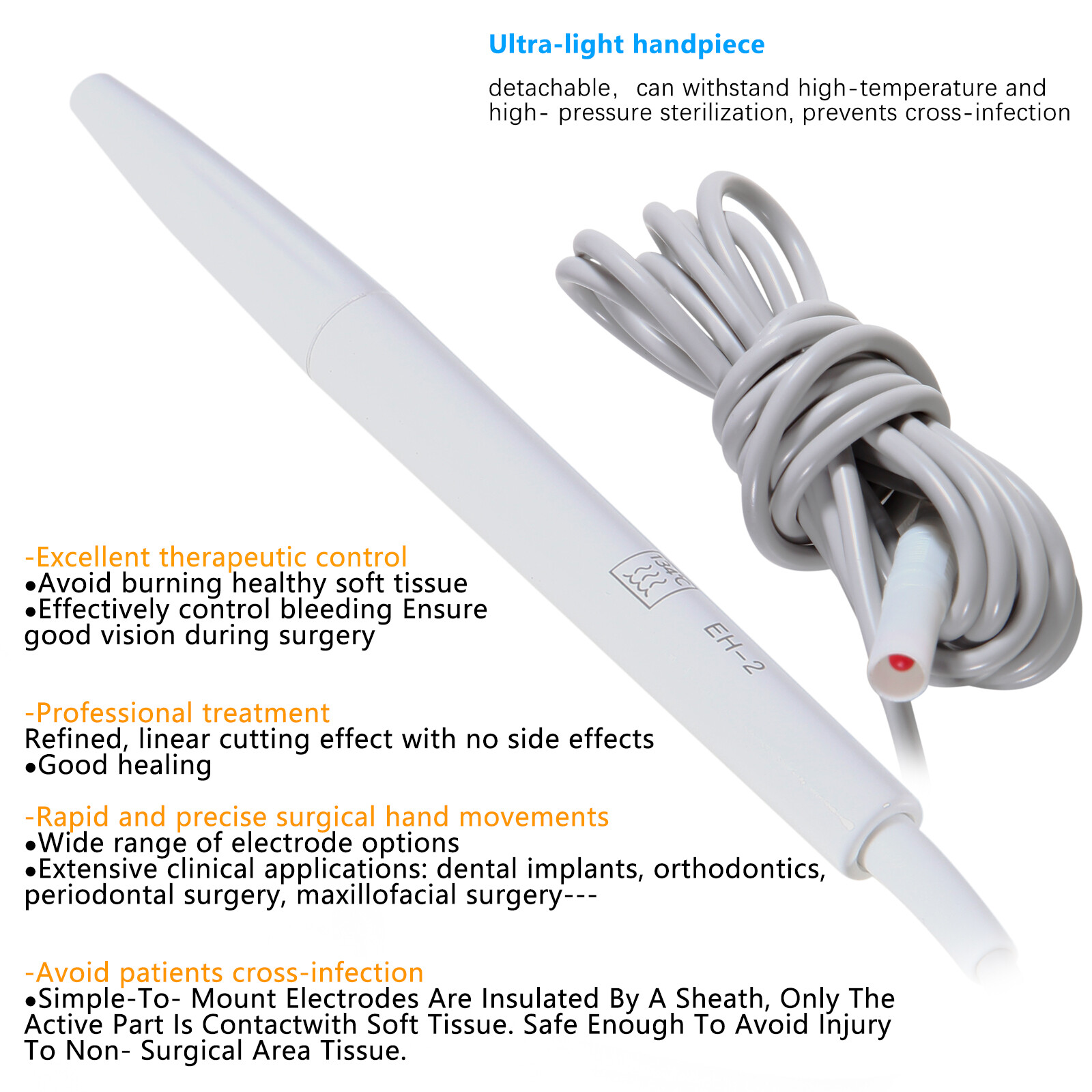 Electrosurgery Unit Dental Electro Dentisty System – High Frequency 7pcs Knife