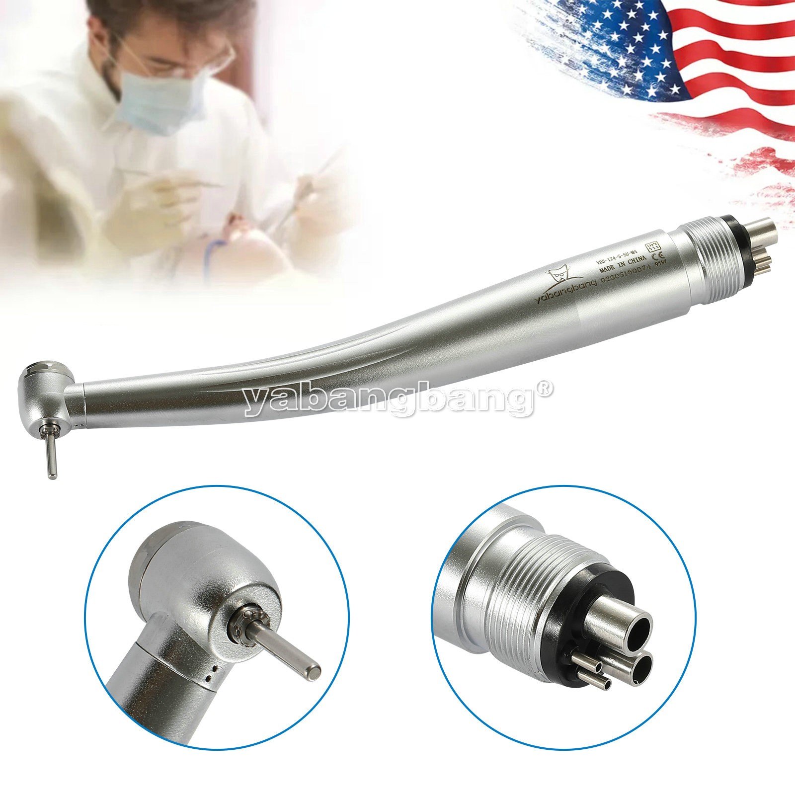 Dental Tungsten Carbide Gold Burs Trimming & Finishing & Polishing Flame FG