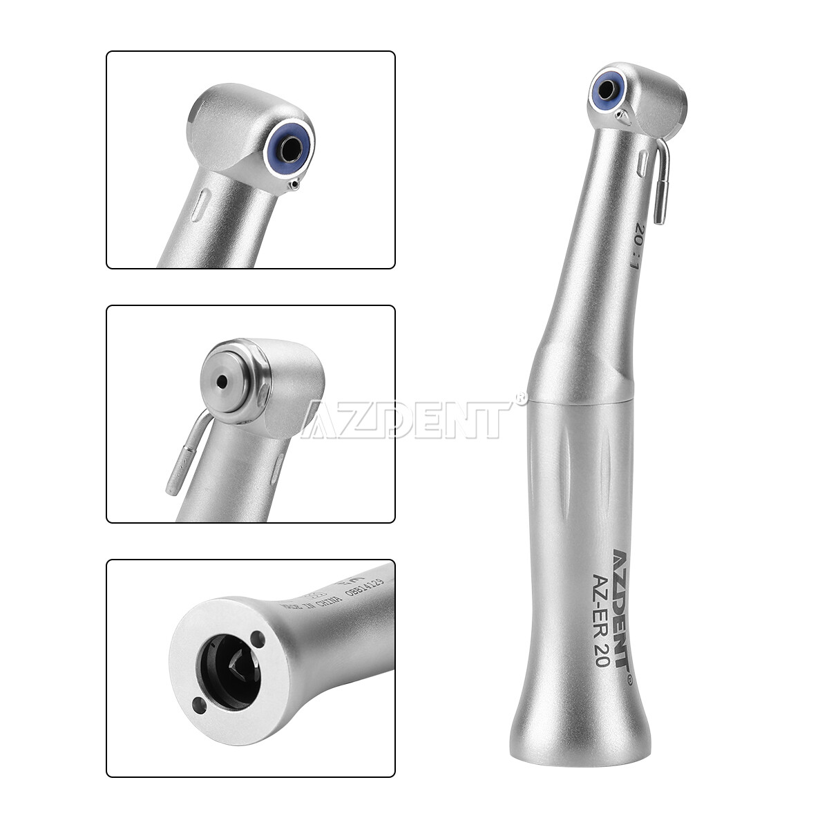 AZDENT Dental Implant 20:1 Reduction Contra Angle Push Button Surgical Handpiece