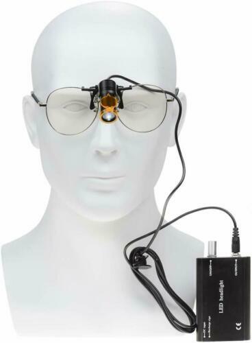 5W LED Dental Metal Clip-on Head Light with Filter & Belt Clip Black US STOCK