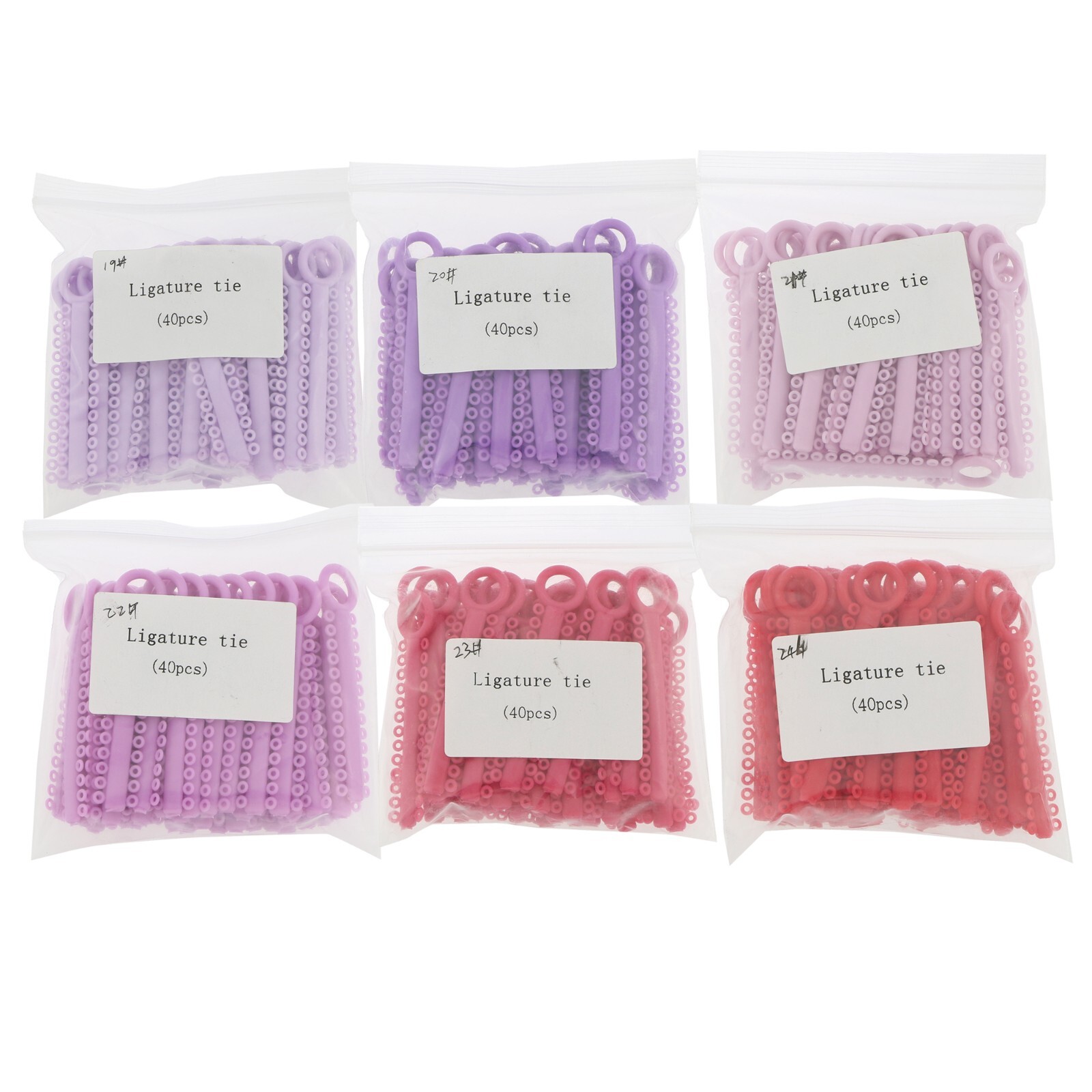 1040 Dental Orthodontic Ligature Ties Elastic Rubber Bands Ligaduras Ortodoncia
