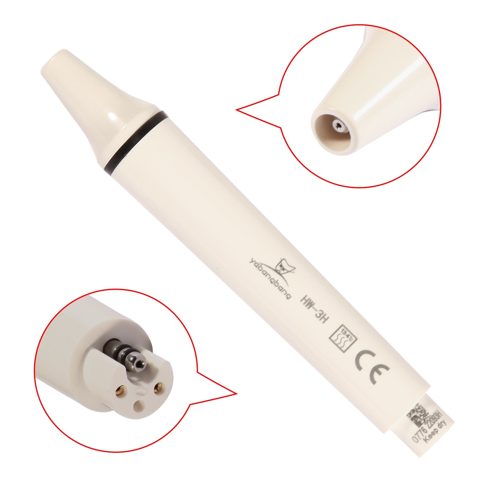 HW-3H Dental Ultrasonic Piezo Scaler Handpiece Fit EMS/WOODPECKER NEW OR