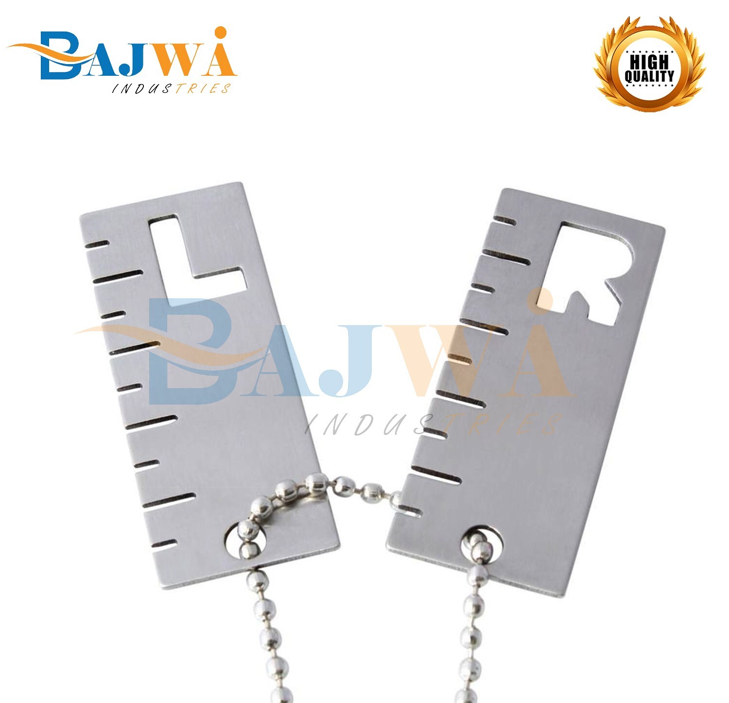 X Ray Markers Set of 2 (Left and Right) Stainless Steel