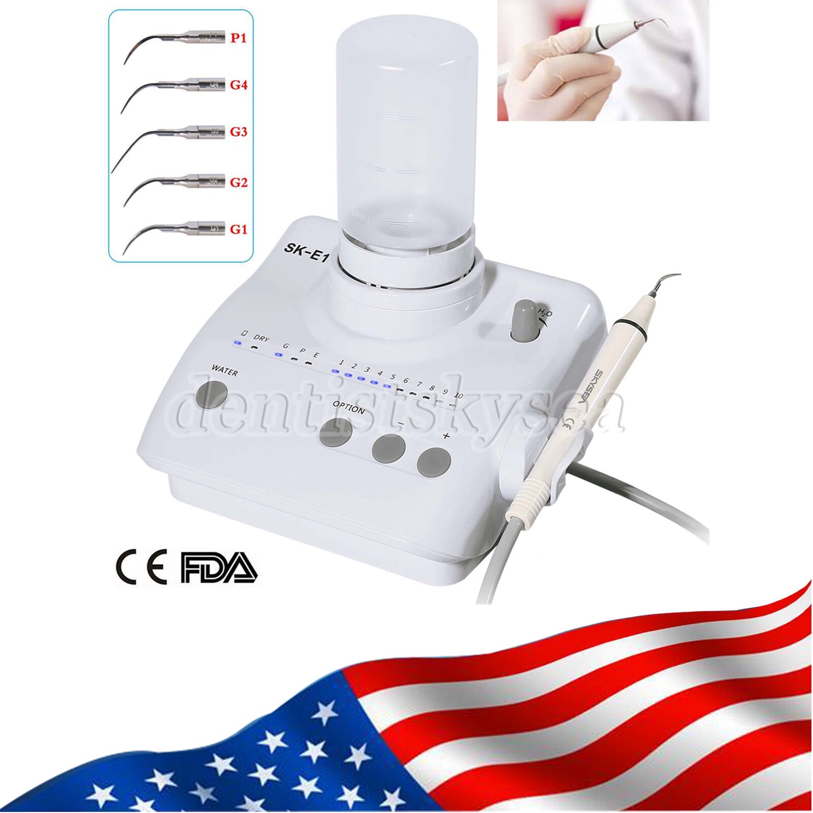 SKYSEA Dental Ultrasonic Scaler Detachable Handpiece Bottle fit EMS Cavitron