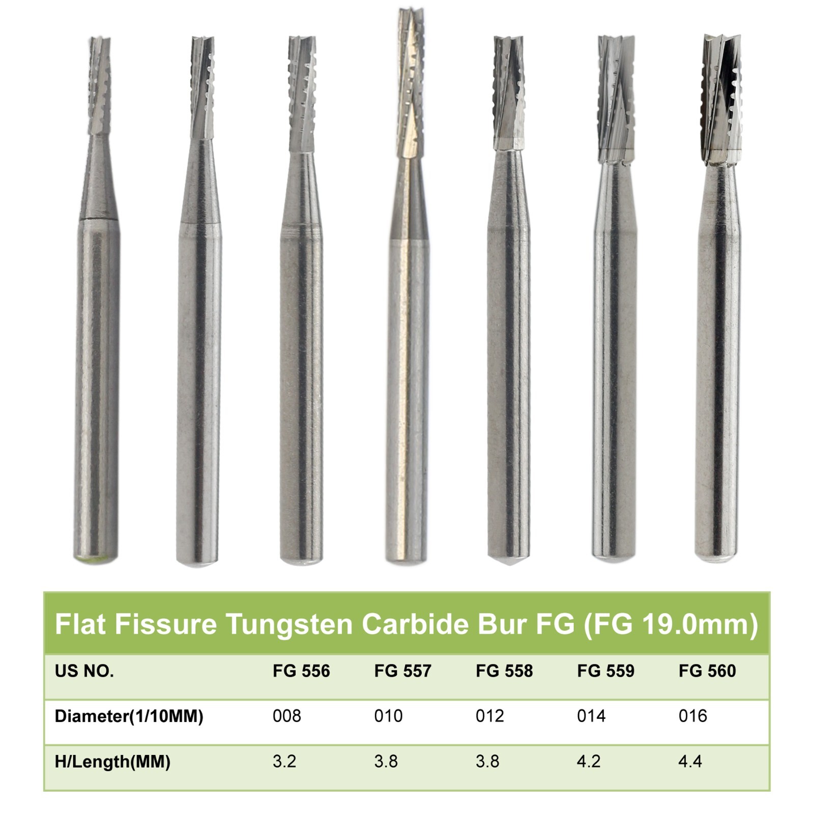 Wave Dental Carbide Burs Round Fit High Speed Handpiece FG 1/4 1/2 245 6 8 Prima