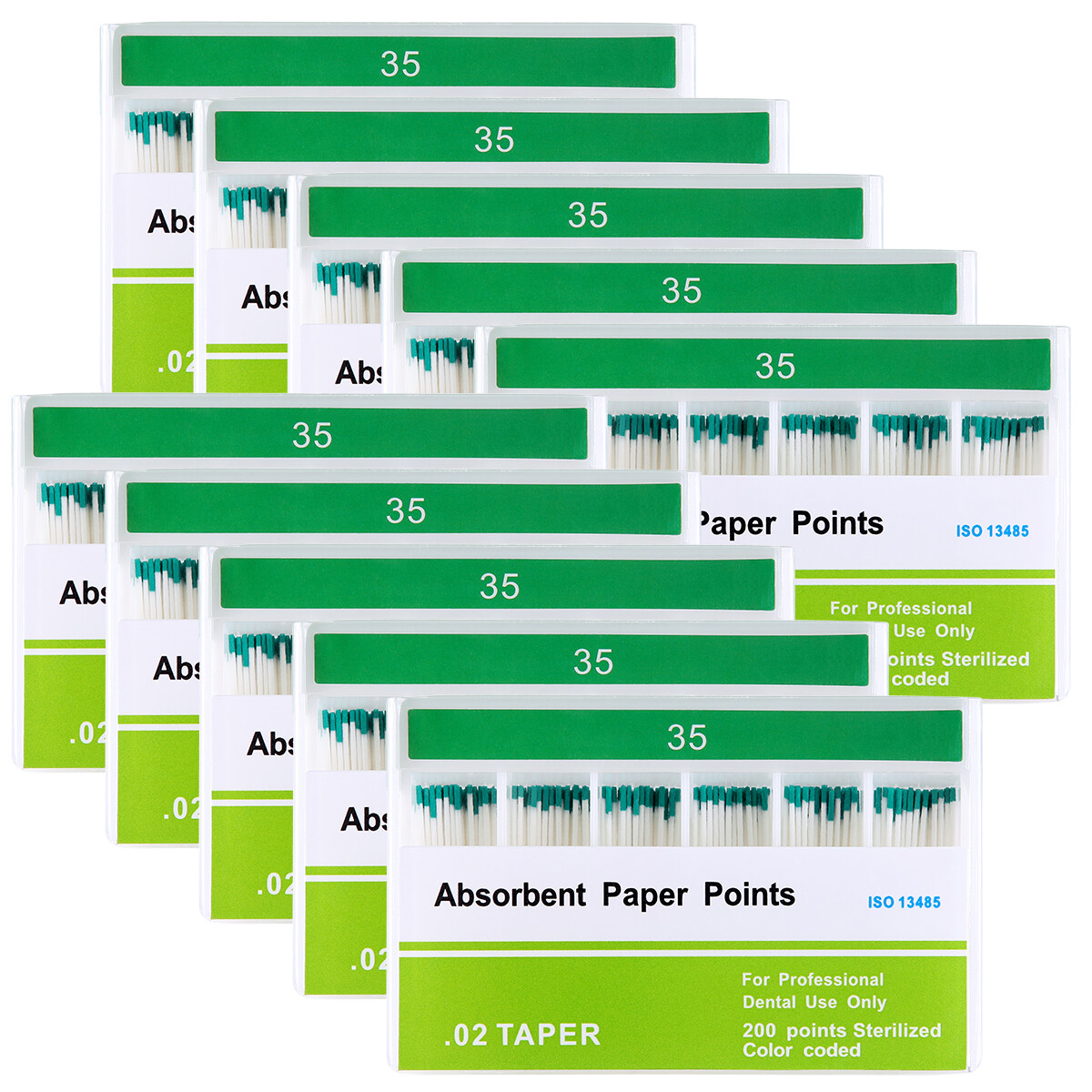 Dental Obturating Absorbent Paper Points 02/04/06 15-40# Endodontic Root Canal