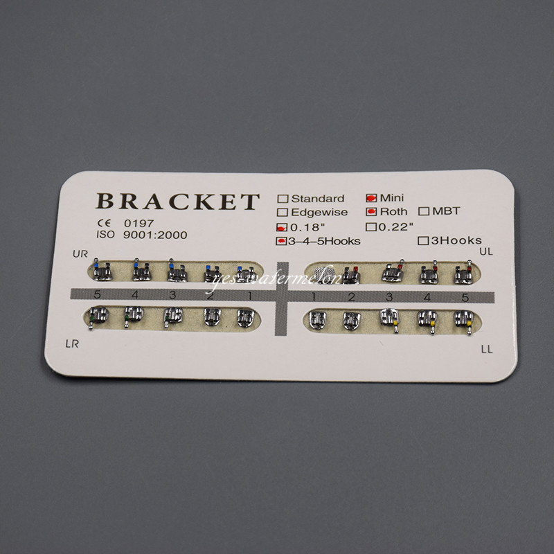 1 Pack Dental Orthodontics Brackets Braces Mini Roth 018 345 Hooks 20 Pcs/Set
