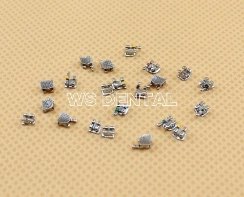Dental Orthodontic Bracket Braces In Bulk Mini Roth 022 Slot Hooks 345 Metal