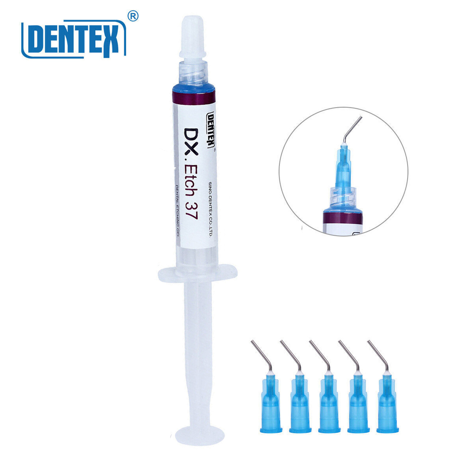 10 Pcs Dentex Dental Etching Gel 37% Acid Etchant Gel 5ml/syringe Free Shipping