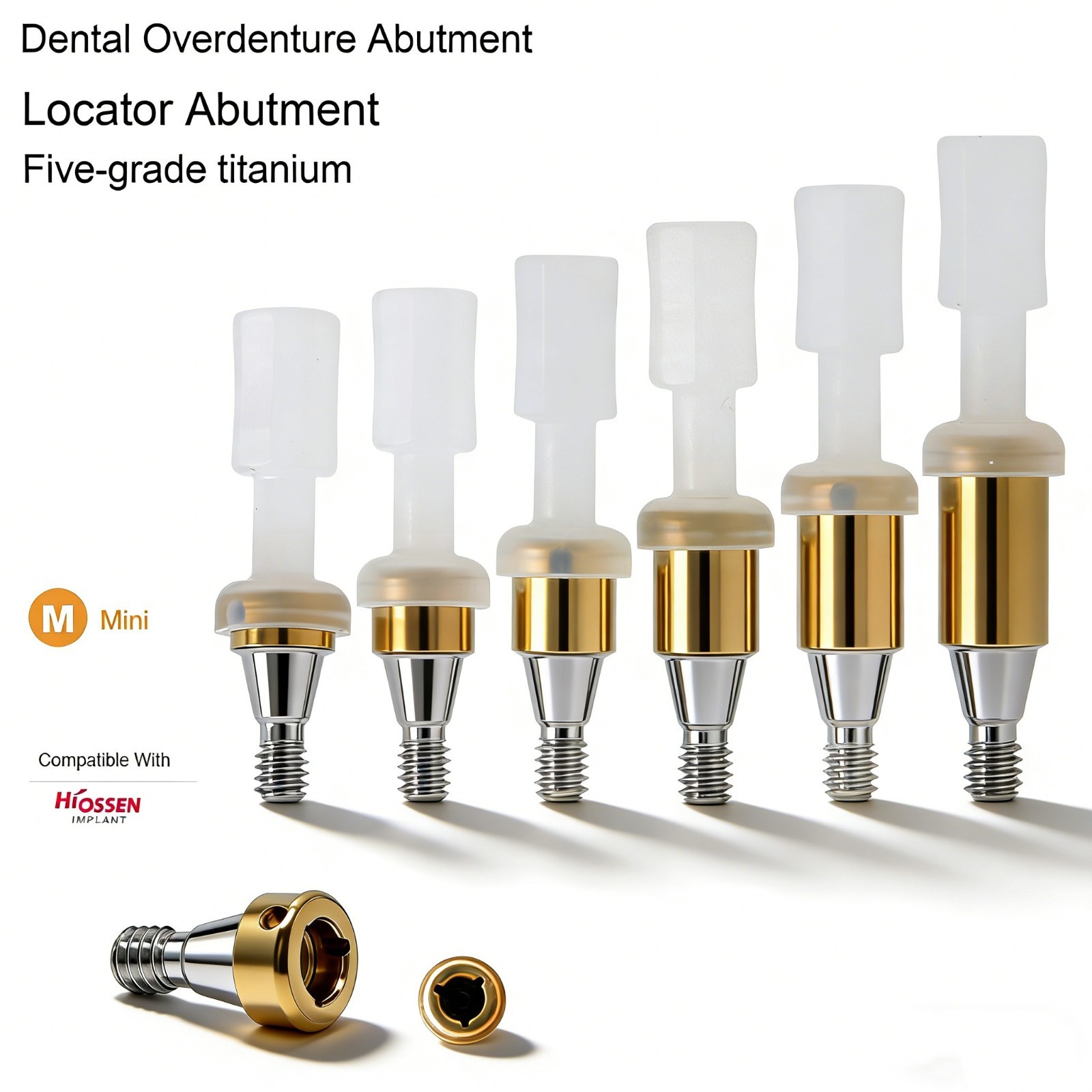 Overdenture Attachment locator abutment For HIOSSEN ET SA Mini/Standard Platform