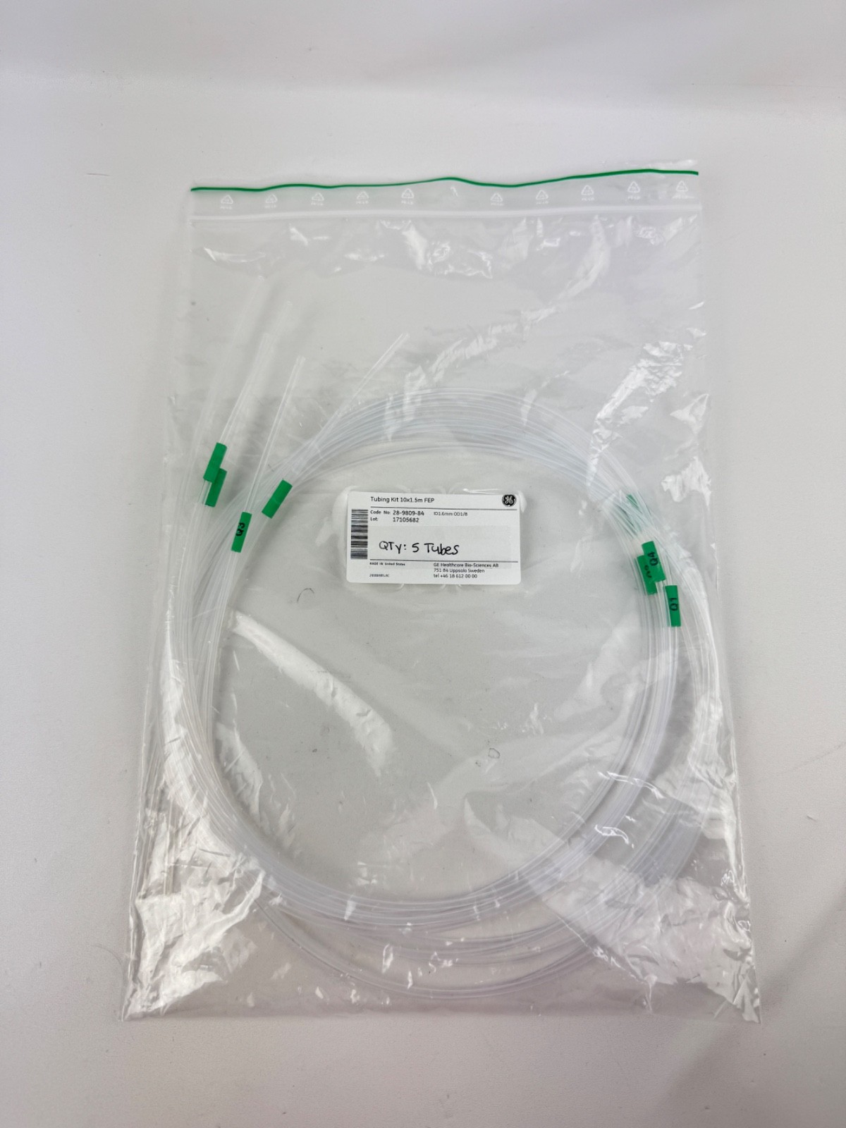 Cytiva Tubing for AKTA Avant 10×1.5m FEP 28-9809-84 ID1.6mm OD1/8 *BAG OF 5*