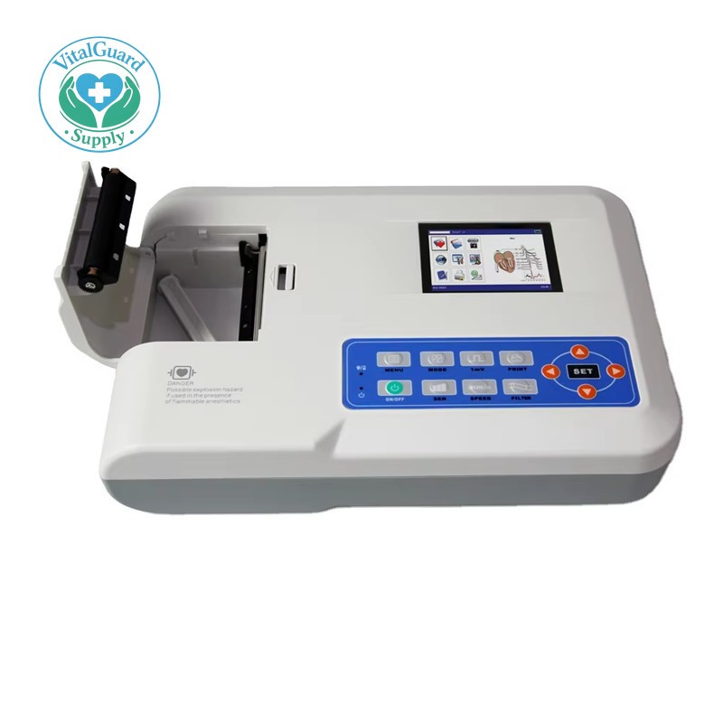 Stock Veterinary Electrocardiograph ECG Machine EKG Monitor ECG100G-VET Print