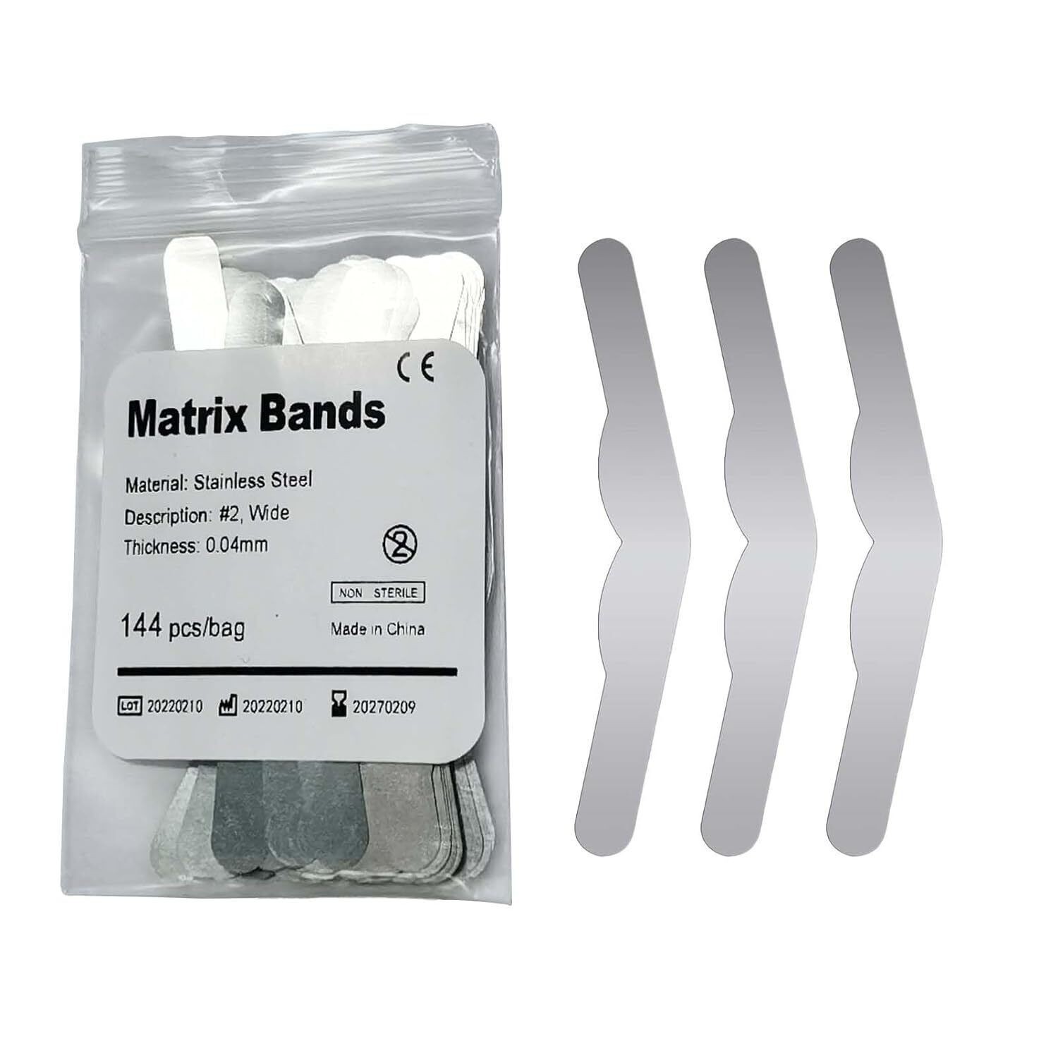 144x Matrix Band Tofflemire Type #1 .0001 .0002 #2 .0015 #3 #13 MOD Wide/Narrow