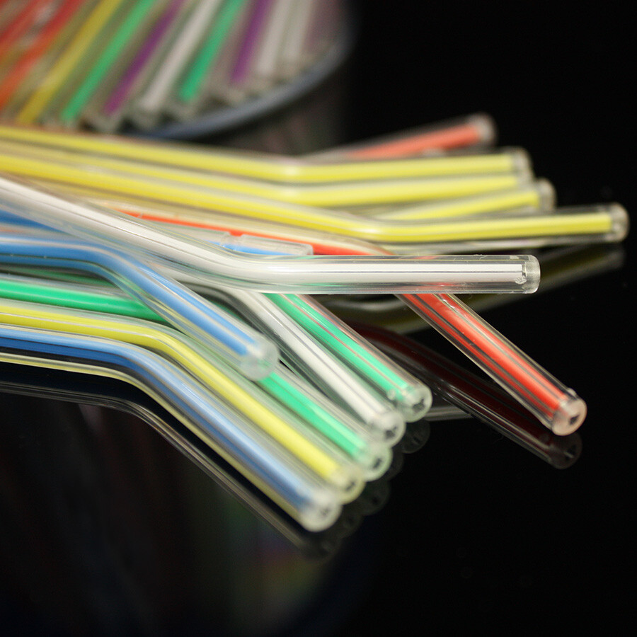 NEW 500 PCS Disposable Rainbow Dental Spray Nozzles Tips 3-Way Air Water Syring