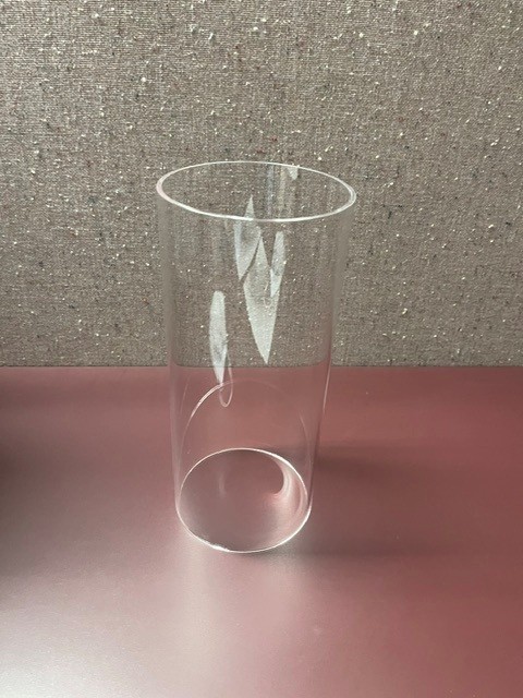 Quartz Glass Tubing 3″- 9.5″ x 4″ dia and 10 1/8″ x 4 3/4″ -sold in lots of 2