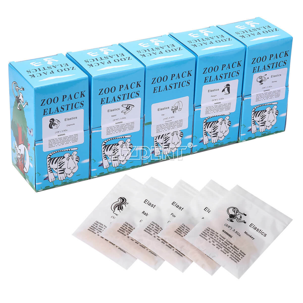 5000pcs Dental Elastics Latex Braces Orthodontic Rubber Bands 15 Size