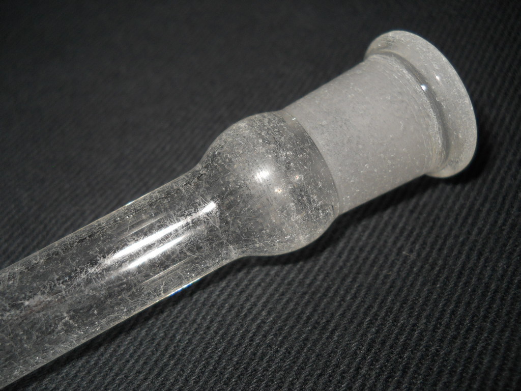 Glass 14/20 Plain Type Distilling Column w/ Indents, 140mm EL, 10mm ID (Wear)