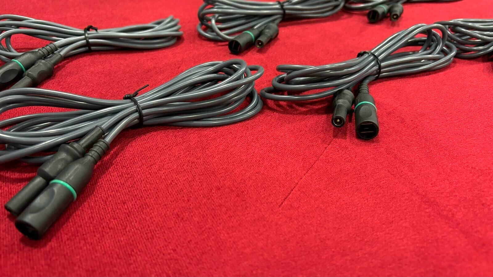 Laparoscopic Bipolar Cable Cord 4mm Silicon Material Best Quality Reusable-6pc