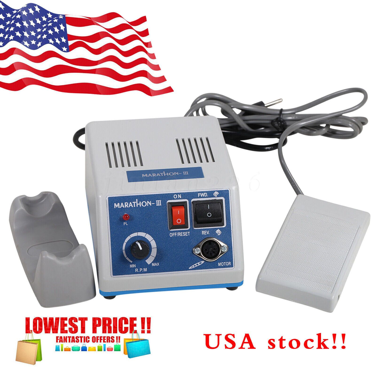 Dental Electric Micromotor Marathon Polisher /Contra Angle /Straight Handpiece