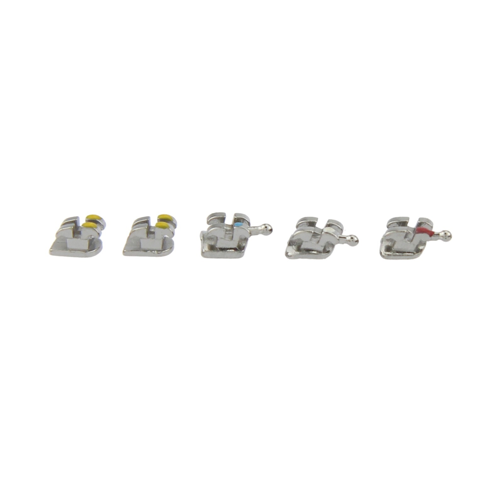 Dental Orthodontic Brackets Metal Brace MIM MINI Roth MBT 022 018 345 With Hooks