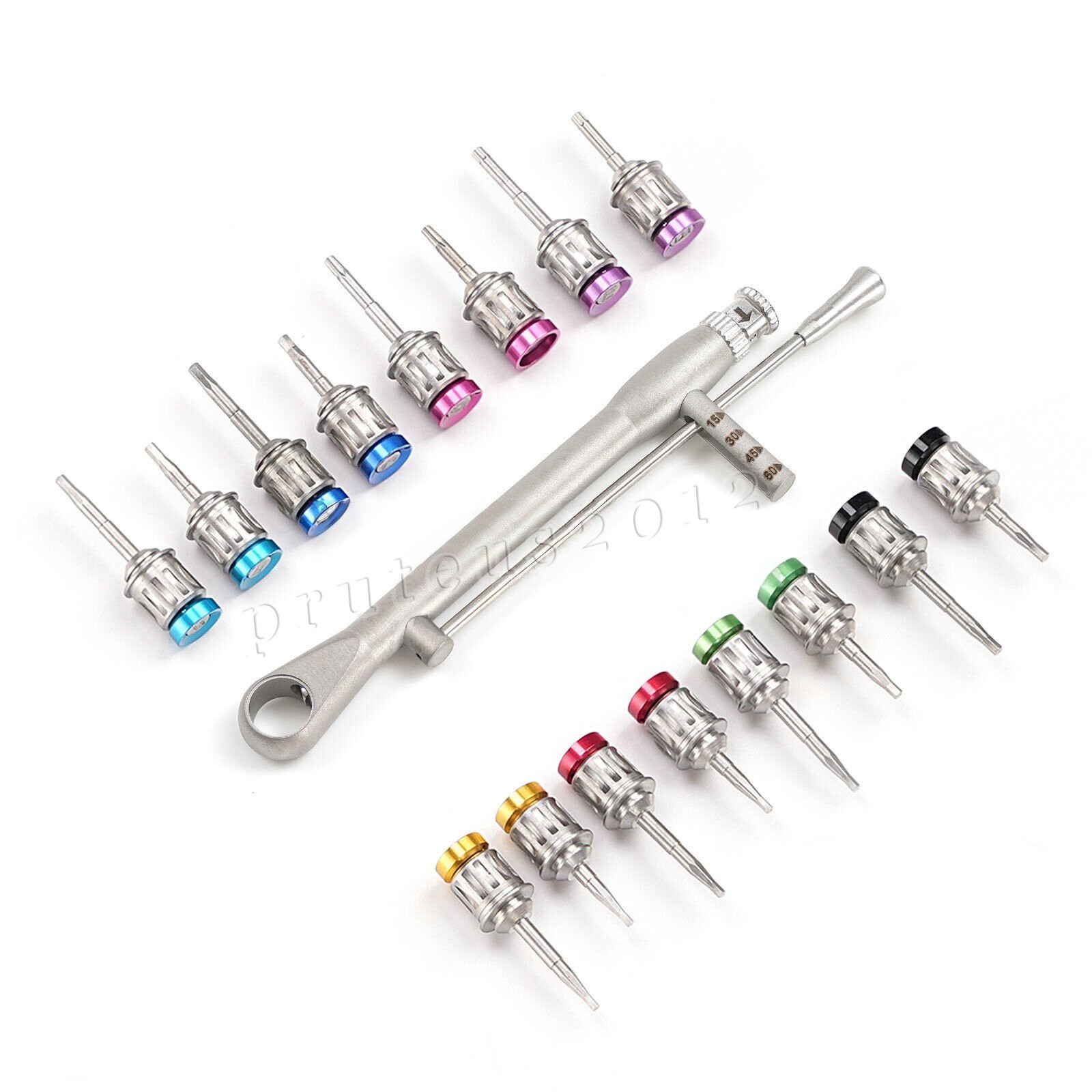 Dental Universal Implant Prosthetic Kit Torque Wrench Screw Drivers Remover USA