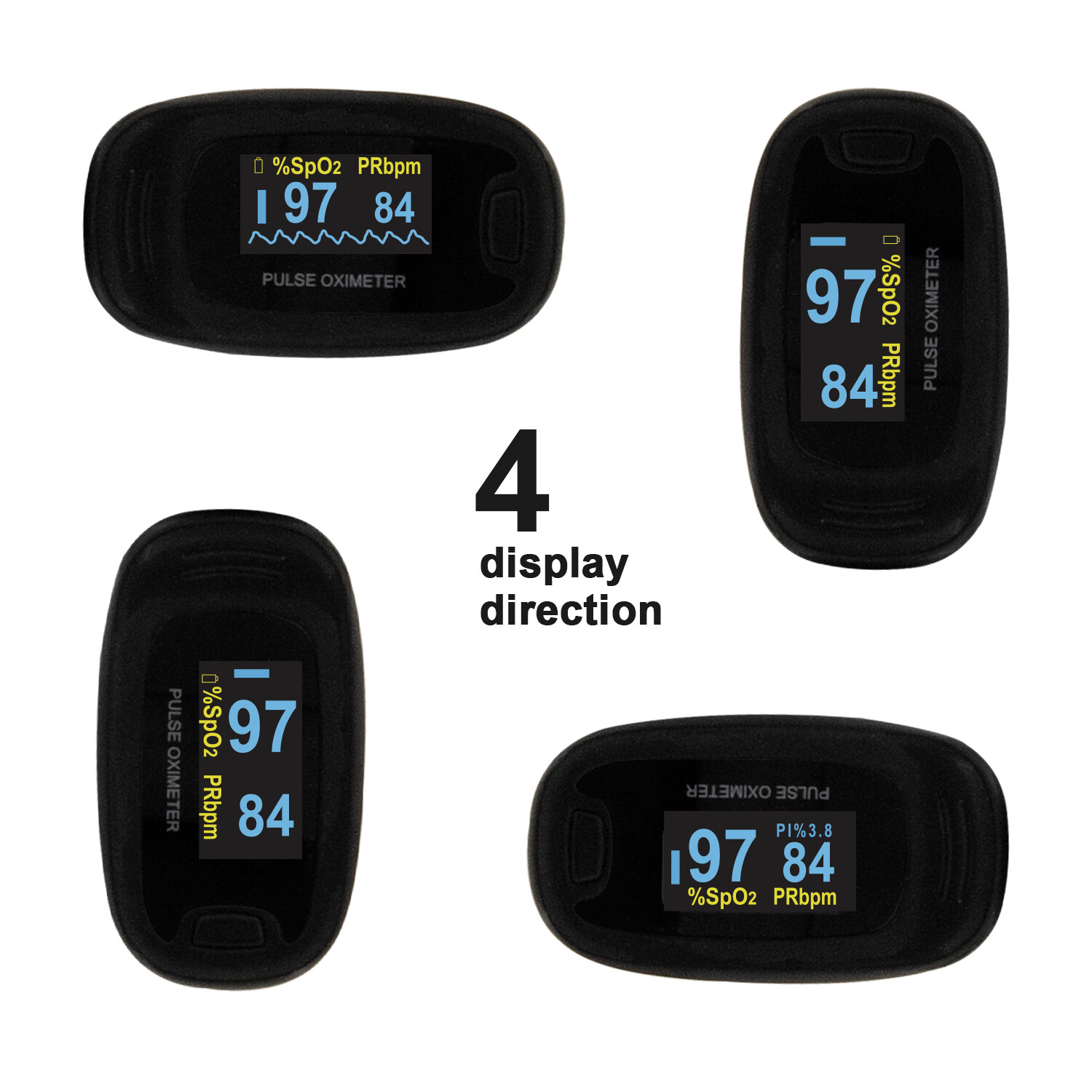 CMS50NA OLED Fingertip oxymeter spo2,PR monitor Blood Oxygen Pulse oximeter,USA