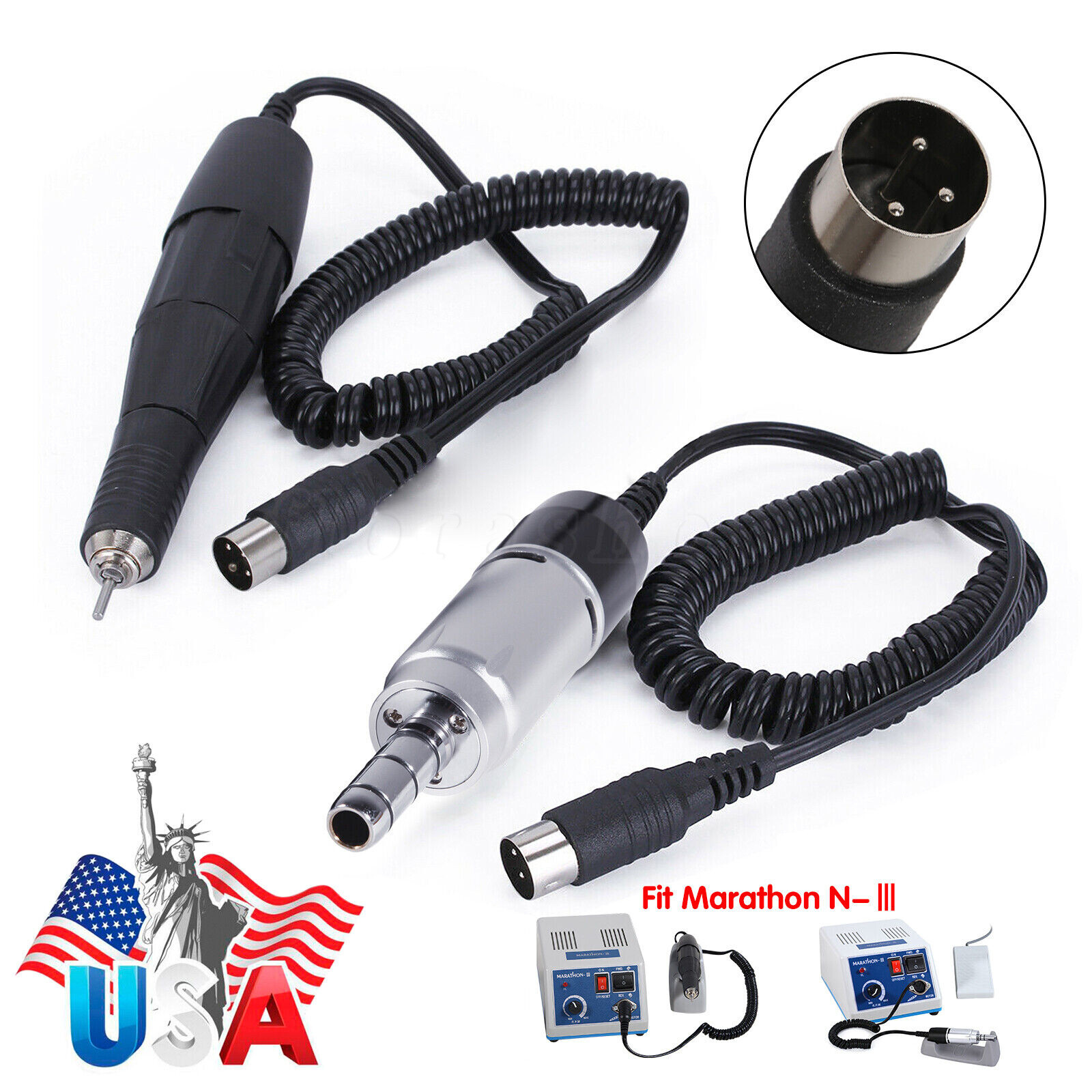 5 US Dental Ultrasonic Scaler Tip Fit DTE SATELEC EMS WOODECK Scaling Handpiece
