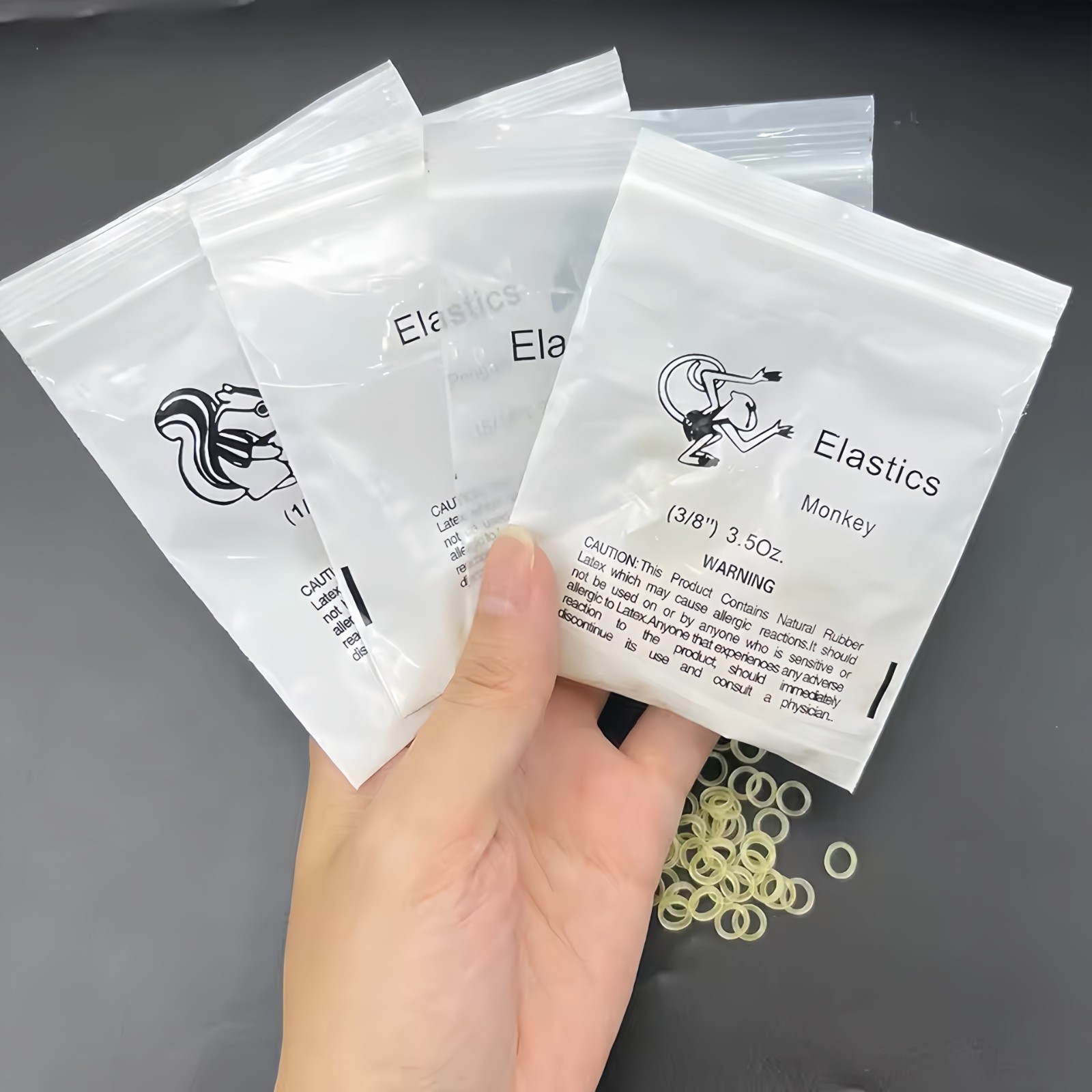 5000x Dental Orthodontic Rubber Bands Elastics Latex Braces 2.5/ 3.5/ 4.5/6.5 OZ