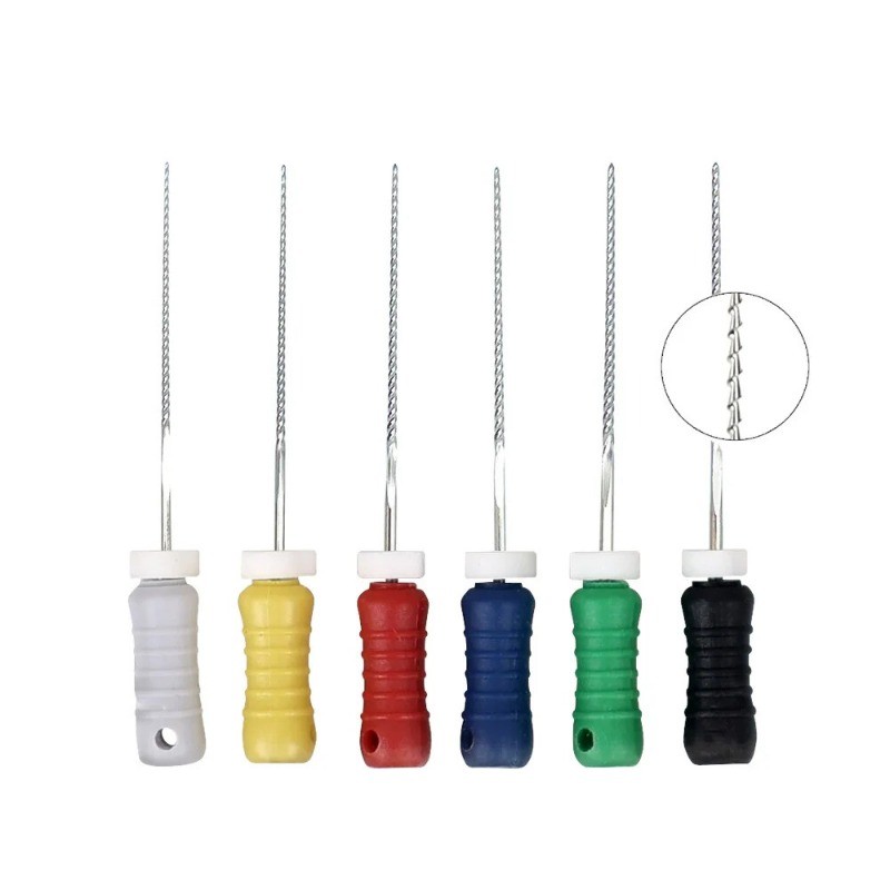 Dental Endo Files Hand Use H File 21/25/28/31mm Stainless Steel Root Canal Files