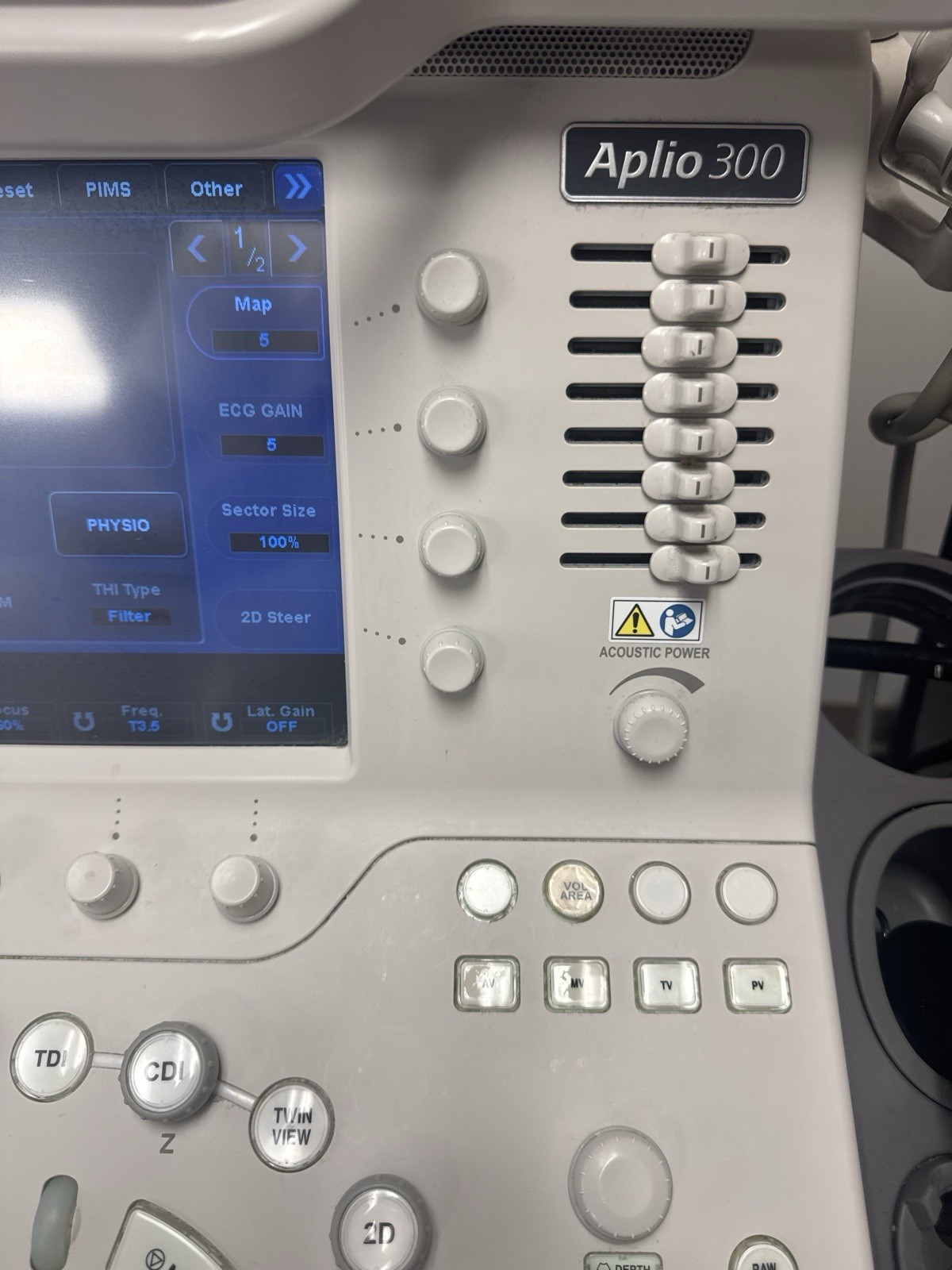 TOSHIBA APLIO 300CV Platinum Ultrasound 4 Probes PST-30BT PLT-704SBT PET-512MC