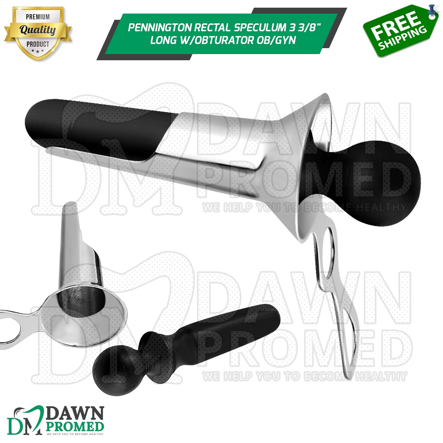 Pennington Rectal Speculum 3 3/8″ Long W/Obturator OB/Gyn Surgical Instruments