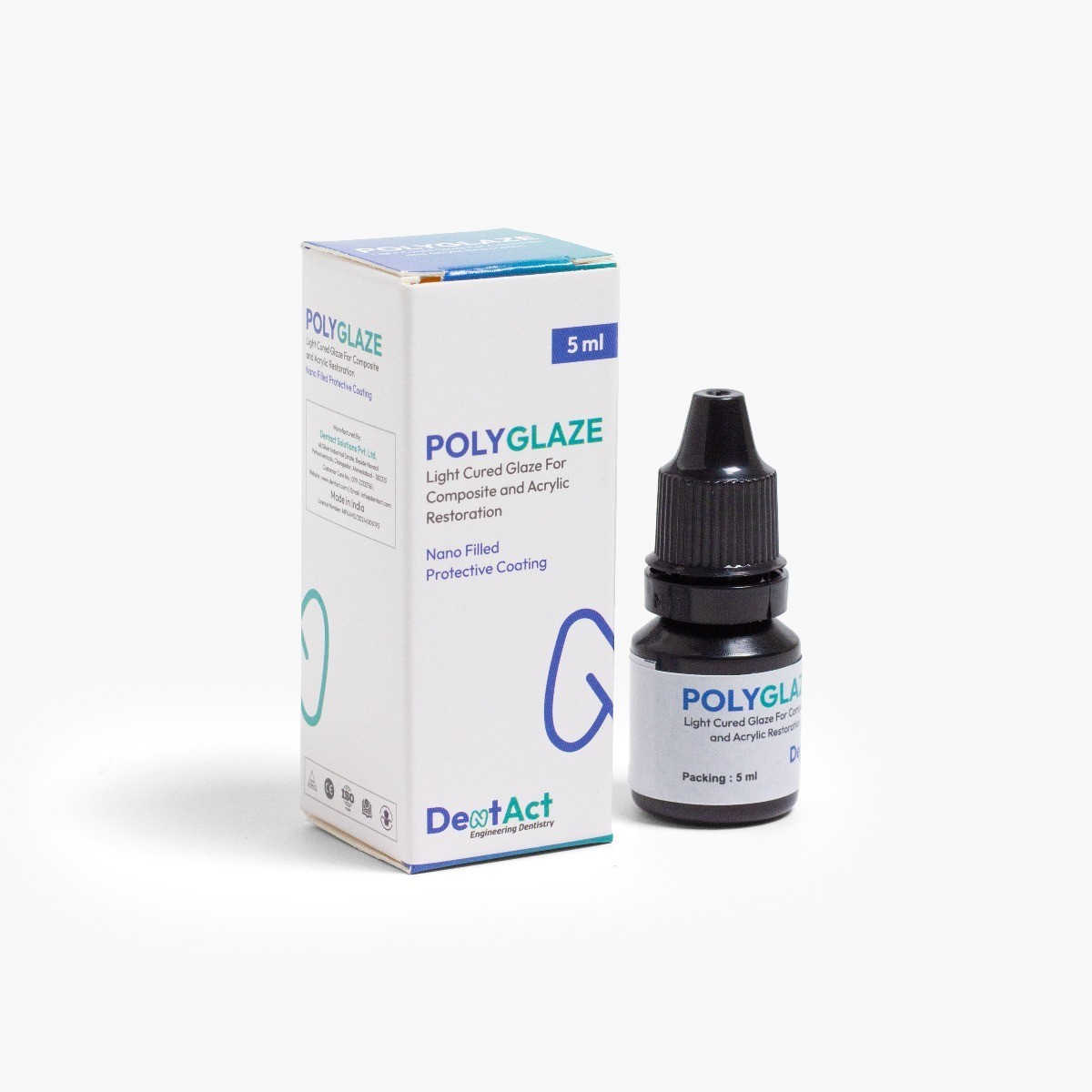 DentAct PolyGlaze Light Cure Glaze Composite & Acrylic Restoration