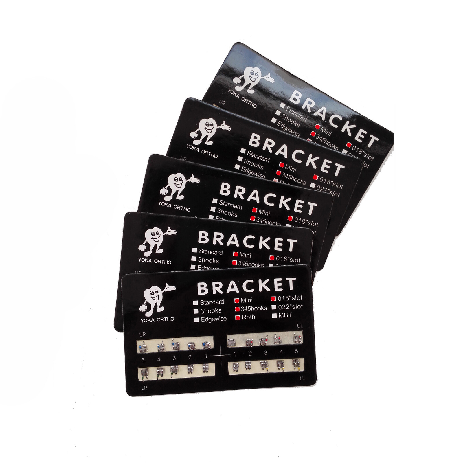 YOKA Dental Orthodontic Metal Brackets Braces /Supper Elastic Niti Arch Wires