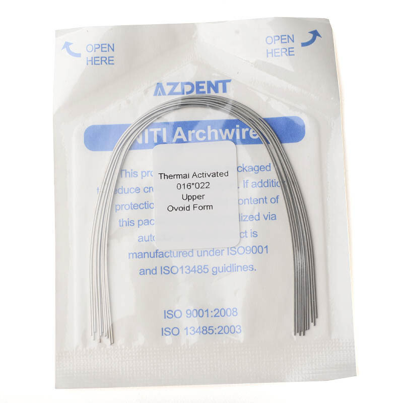 10 X Dental Orthodontic Thermal Activated Niti Arch Wire Rectangular Ovoid Form