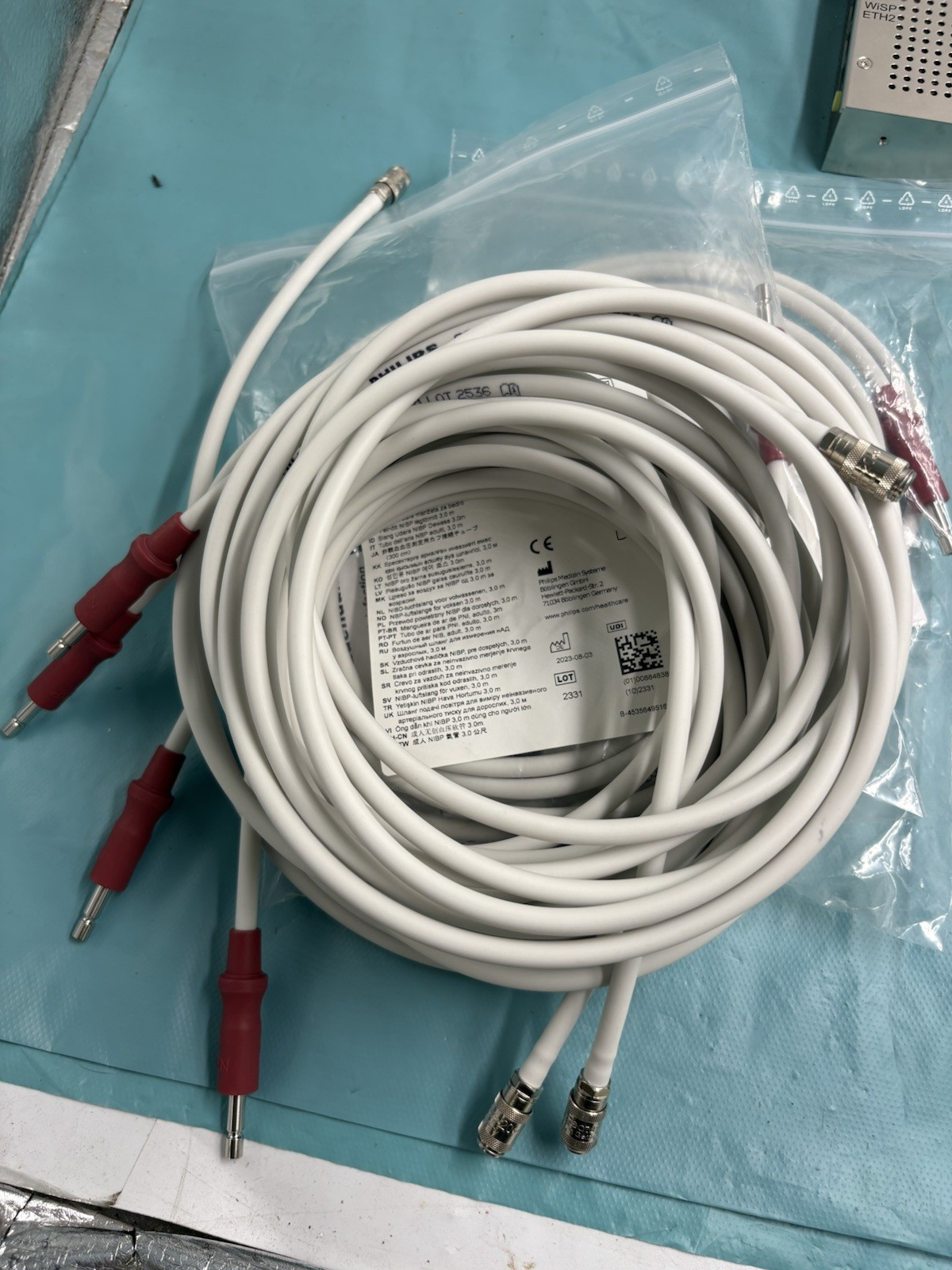Lot of 6 x 989803209771 Philips Adult NIBP Air Hose 3.0m 10ft NEW