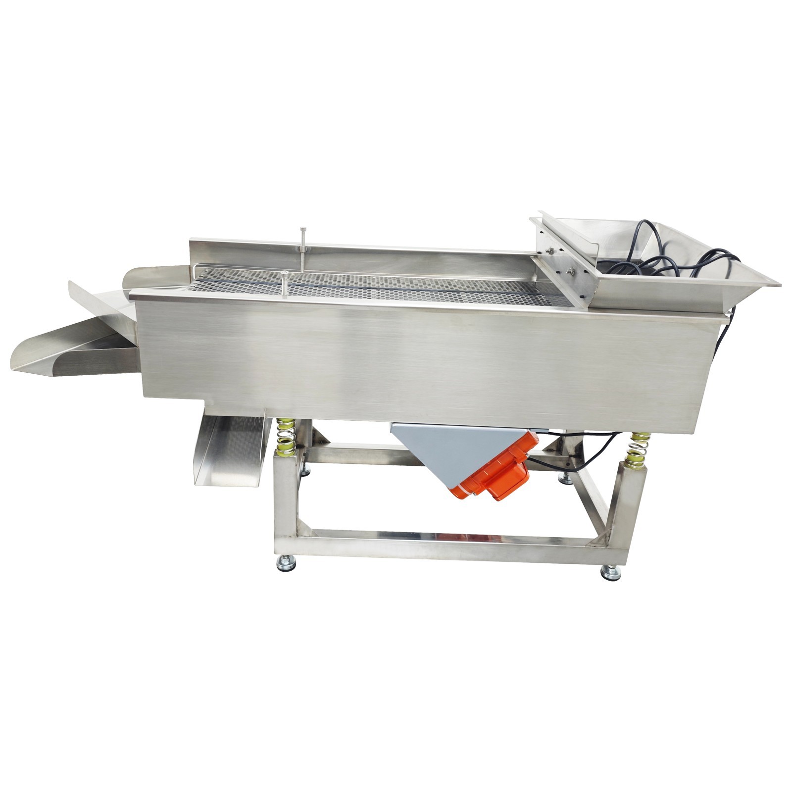 3-Layer Double Motor Linear Vibrating Screen with 10&8&5mm Screen 120W*2 110V