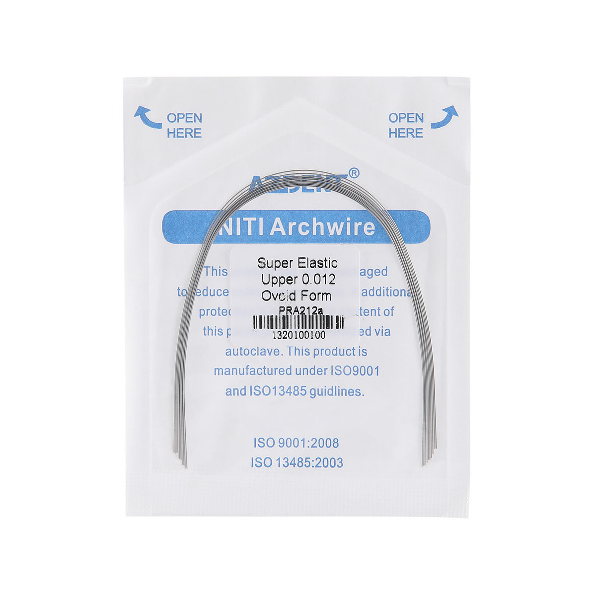 AZDENT Arcos de Dental Ortodoncia Redondos Niti Arco de Alambre Su Arch Wire