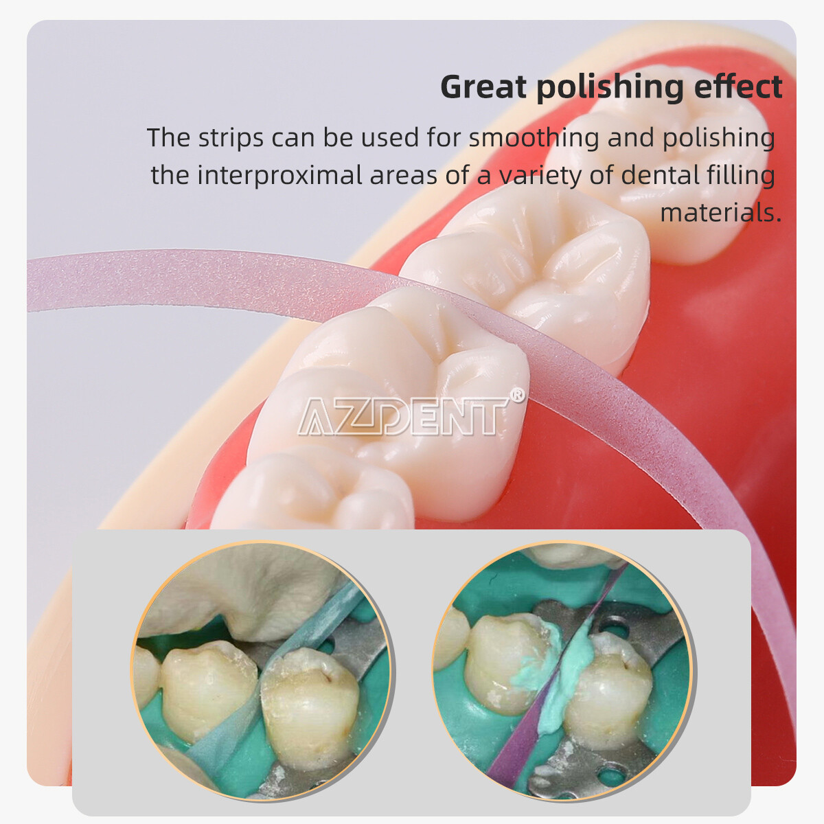 Dental Polishing Strips Coarse Medium Fine Smoothing Abrasive Strips Polisher