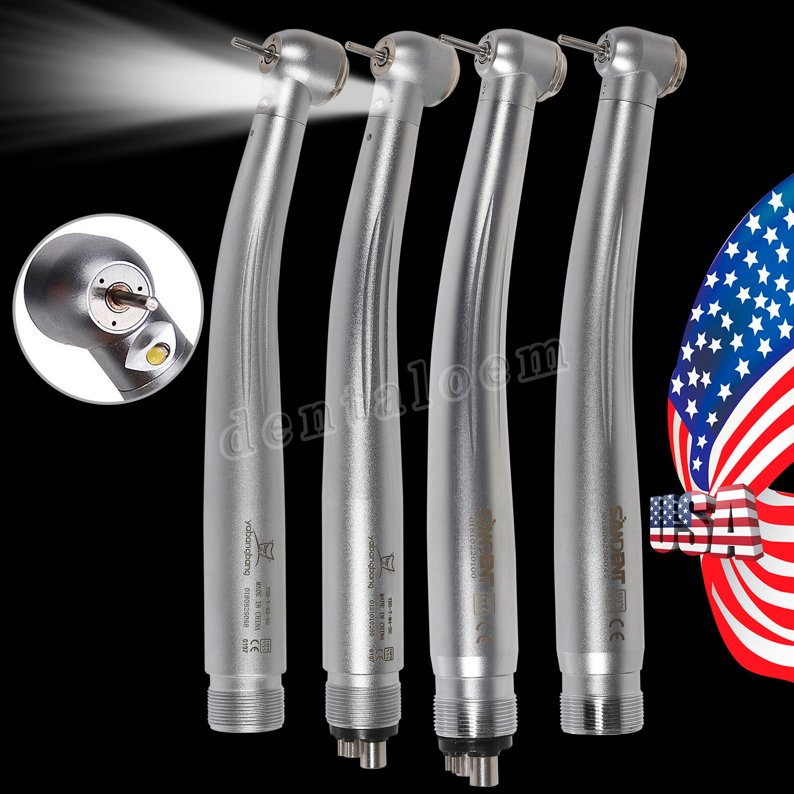 10-100Pcs Dental Carbide Burs for High Speed Handpiece Round Cone Bur Diamond FG