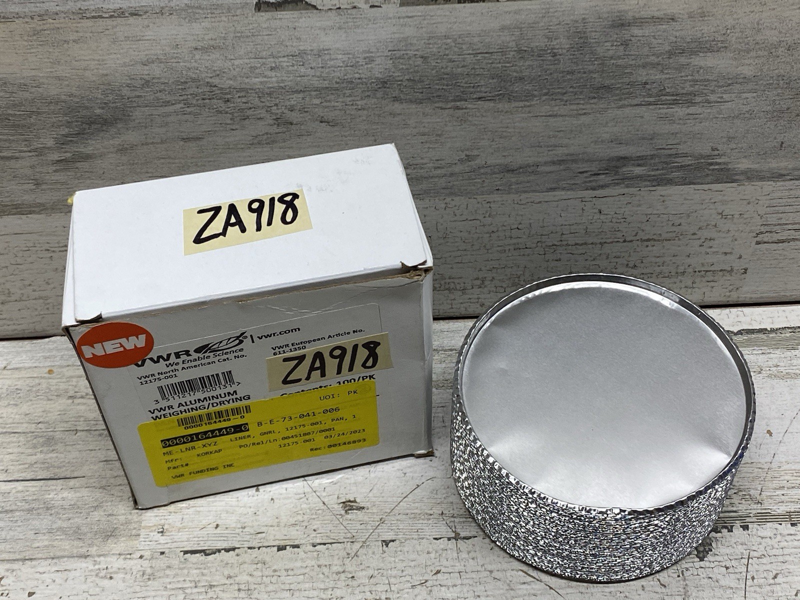 VWR Weighing Drying Aluminum Pans Cat. No. 12175-001 – 100 Pans New