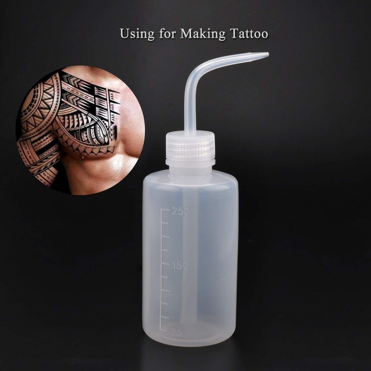 Plastic Squeeze Bottle Leak Proof, 250ml | 8.5oz White Wash Bottle Chemical, …