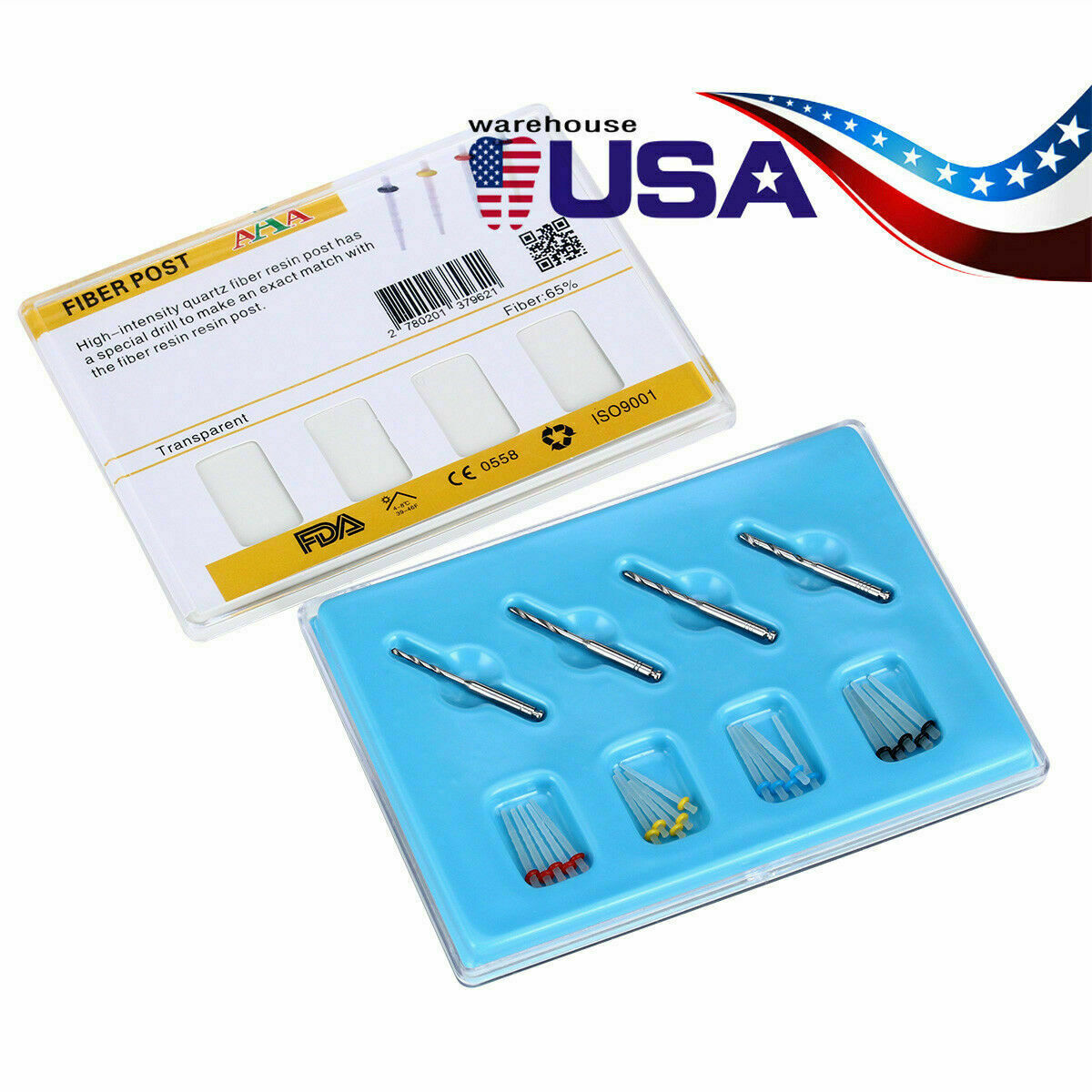 Dentex Dental Dual Cure Composite Resin A2 A3 / Fiber Post Resin Screw+ Drills