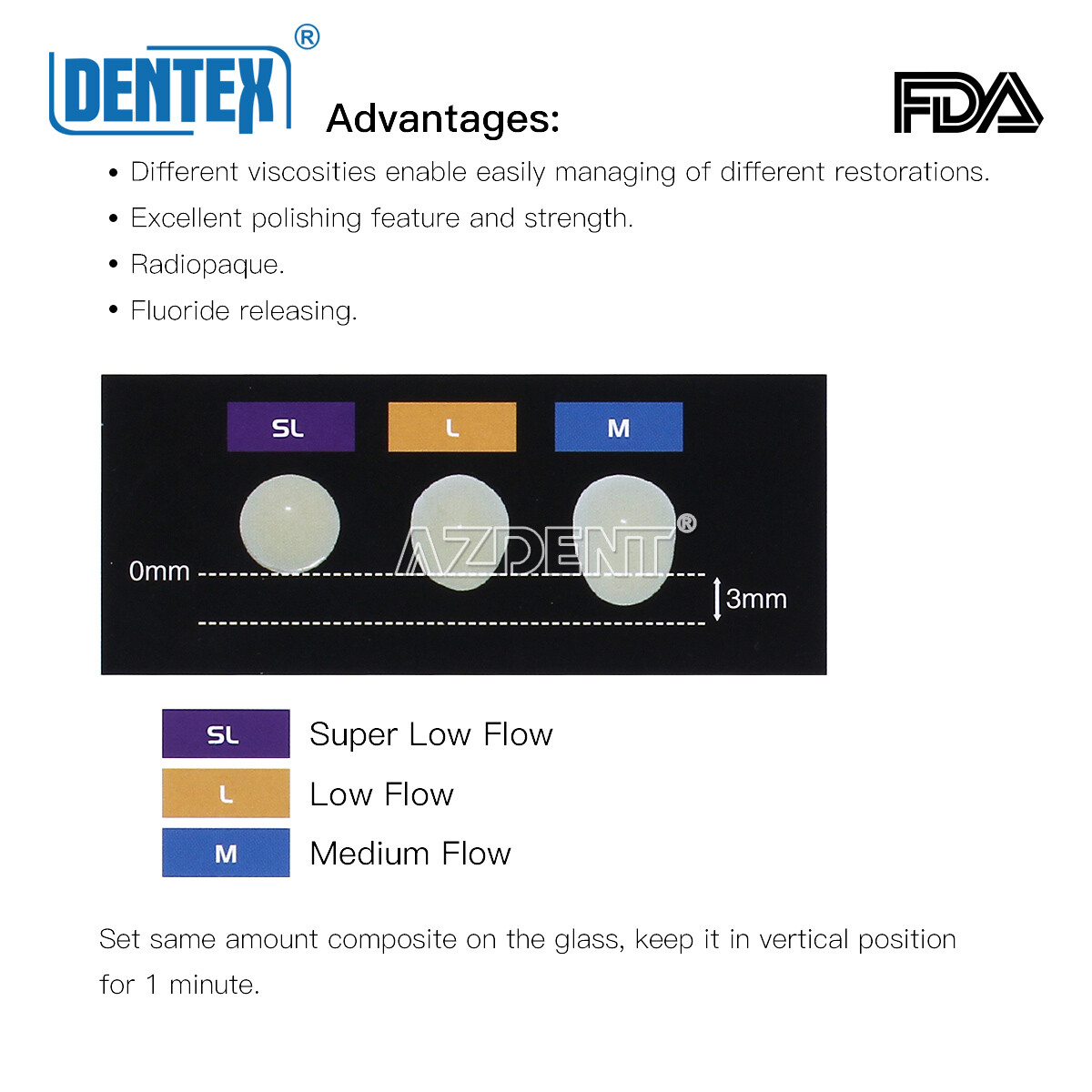 DX.FLOW Dental Flowable Cure Light Composite Resin A1 A2 A3 Syringes Medium