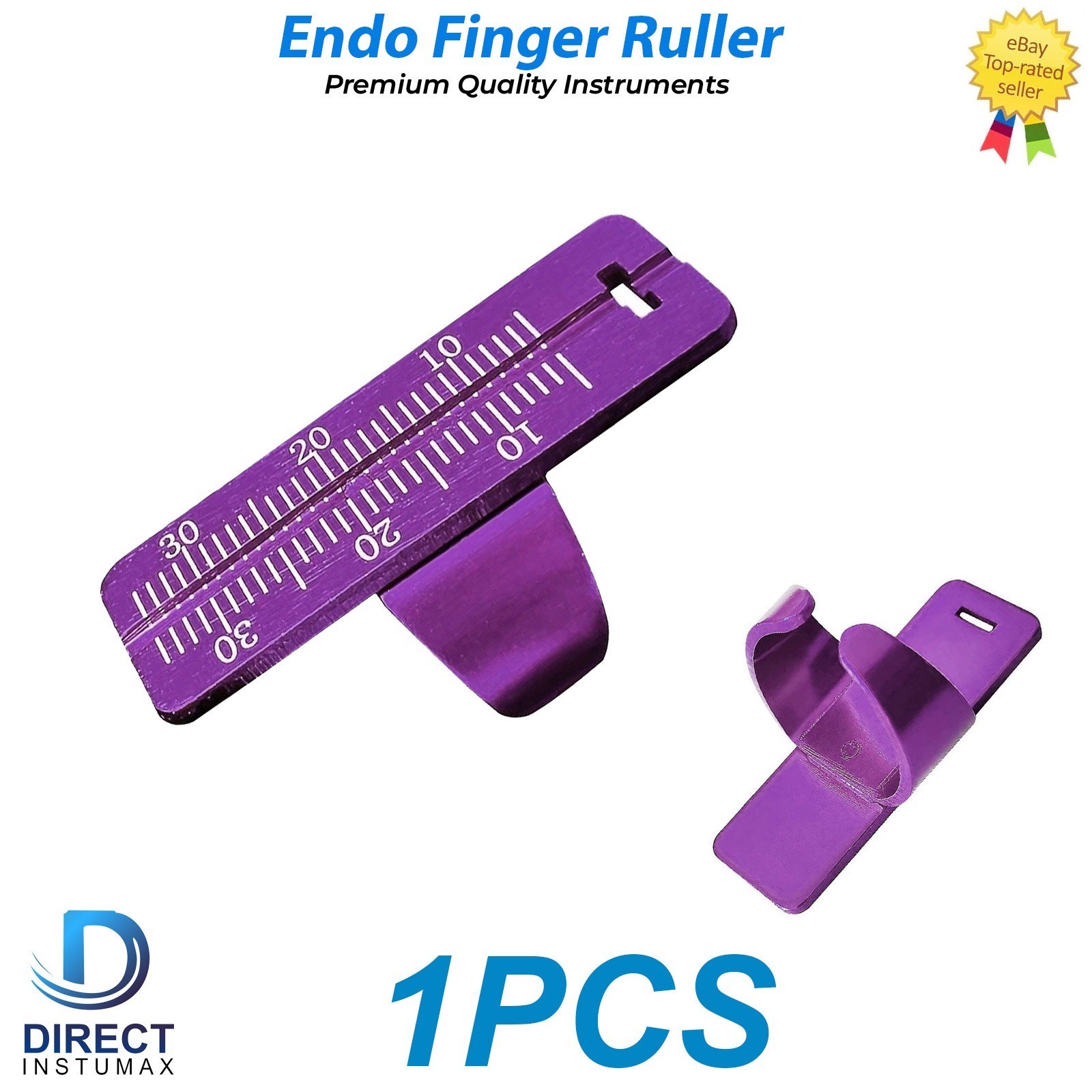 Dental Finger Ruler Endo Gauge Span Measure Scale Ring Endodontic Instruments